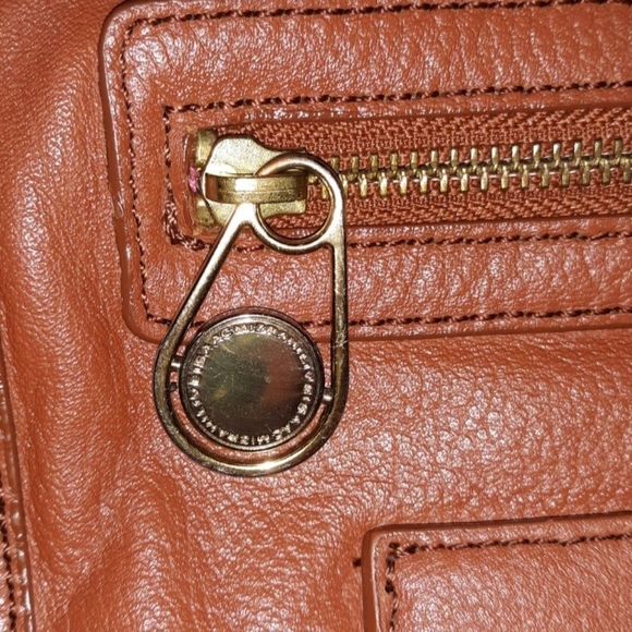 Isaac Mizrahi Live Saddle Brown Leather Purse - Picture 5 of 8